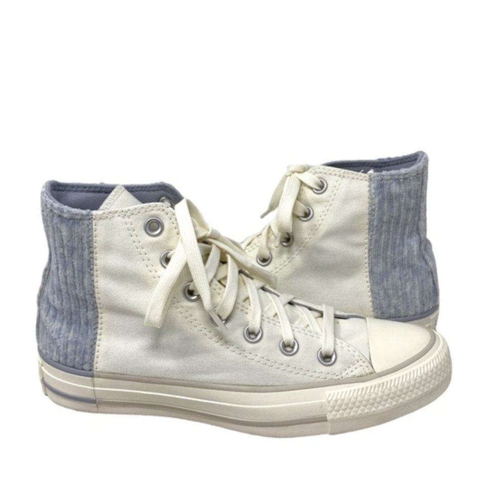 Converse Chuck Taylor High Top Egret Blue Knit Canvas Women's Sneaker A01342F - Picture 3 of 7